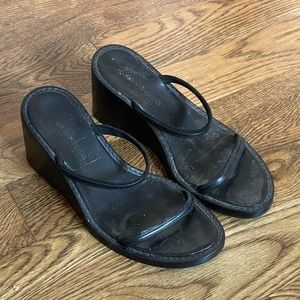 Ann Demeulemeester strappy wedge sandals